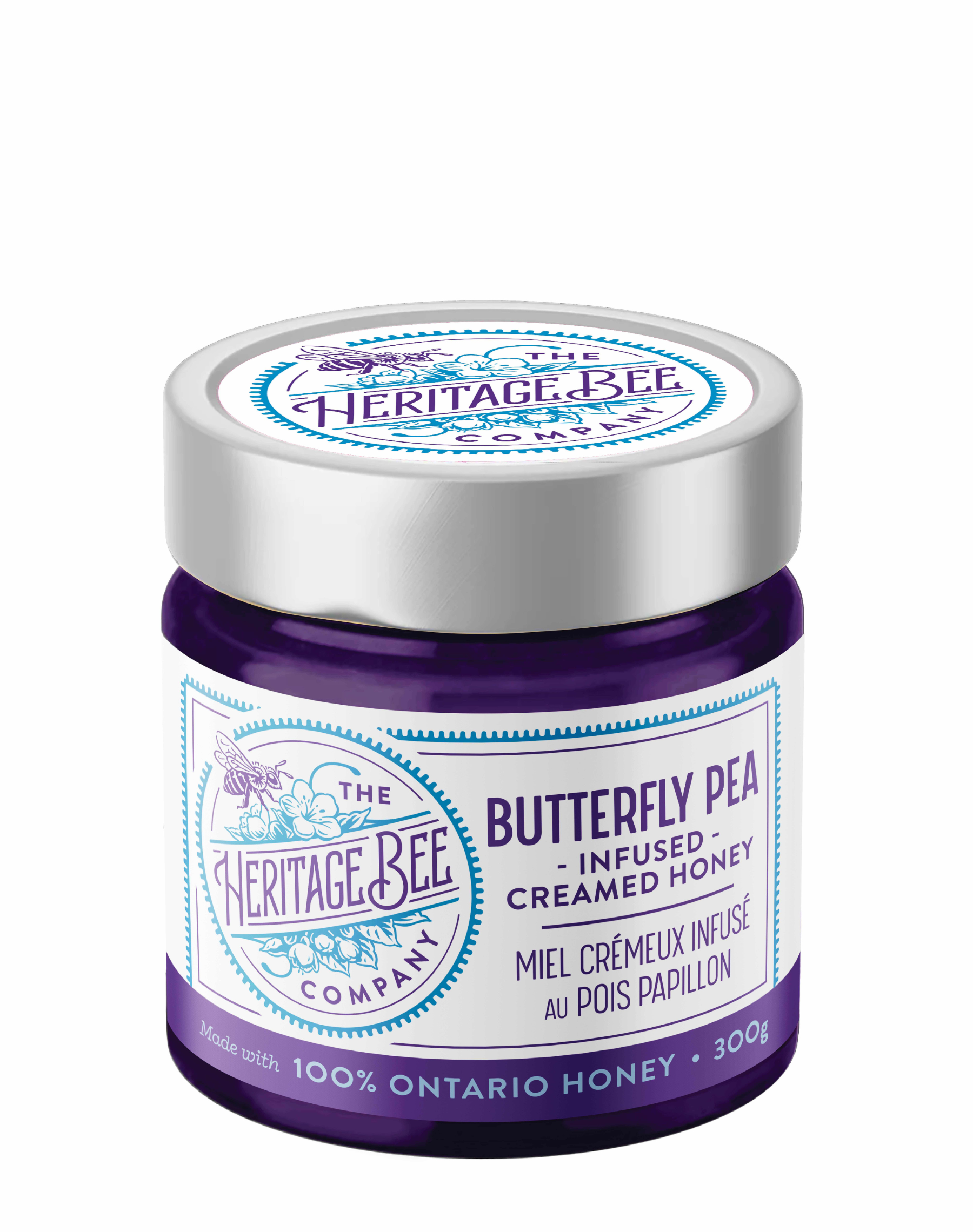 Butterfly Pea Creamed Honey