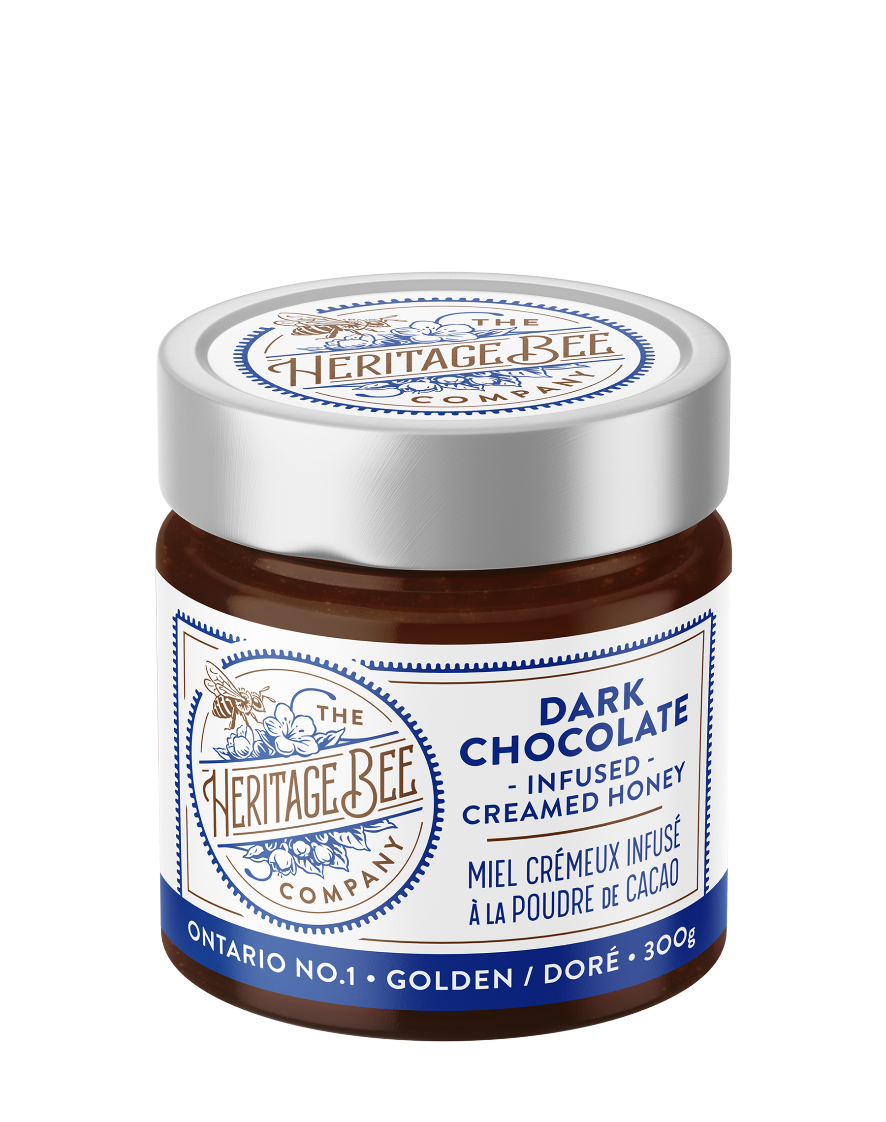 Dark Chocolate Creamed Local Ontario Honey | Heritage Bee