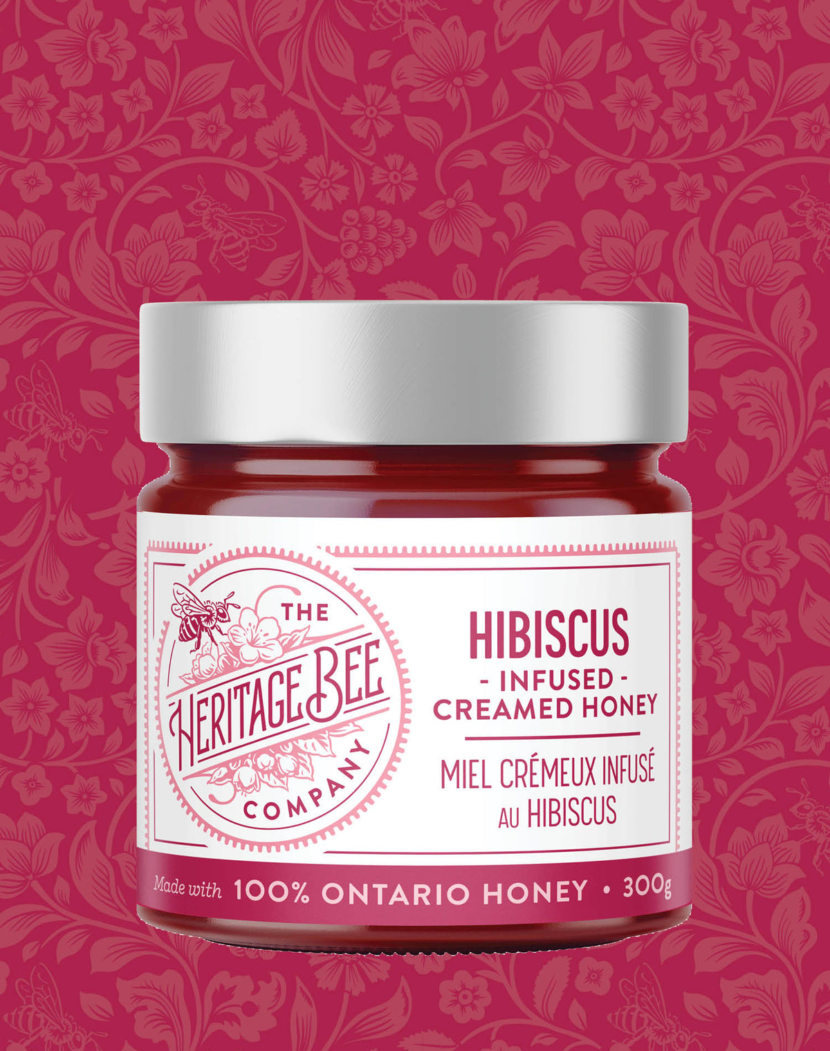 Hibiscus Creamed Honey