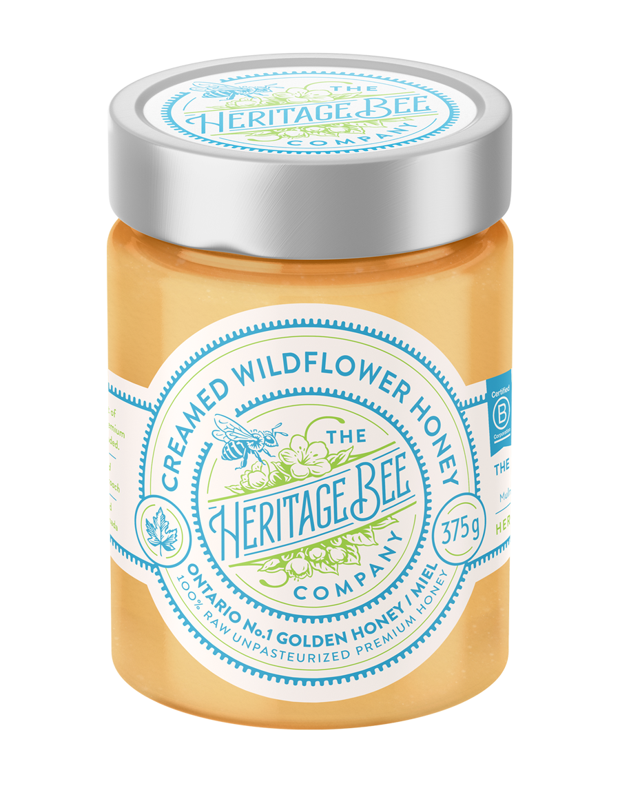 Heritage Bee Co Local creamed honey made with 100% Ontario honey. Premium and handcrafted