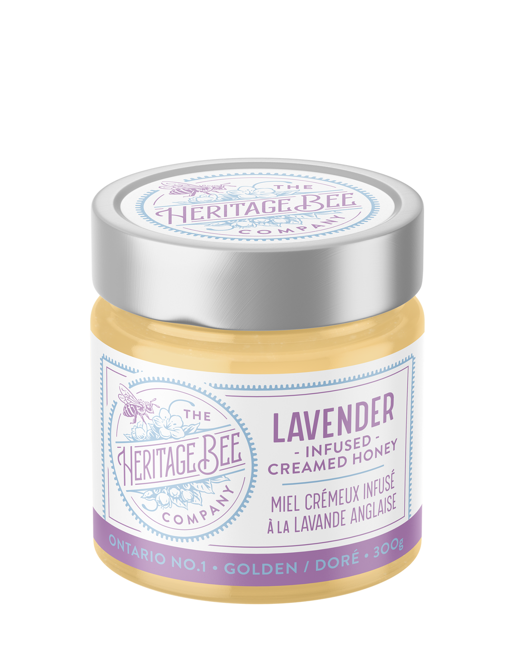 Lavender Creamed Local Ontario Honey | Heritage Bee