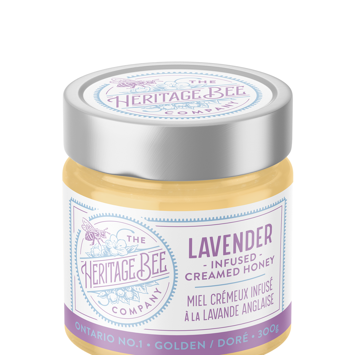 Lavender Creamed Local Ontario Honey | Heritage Bee