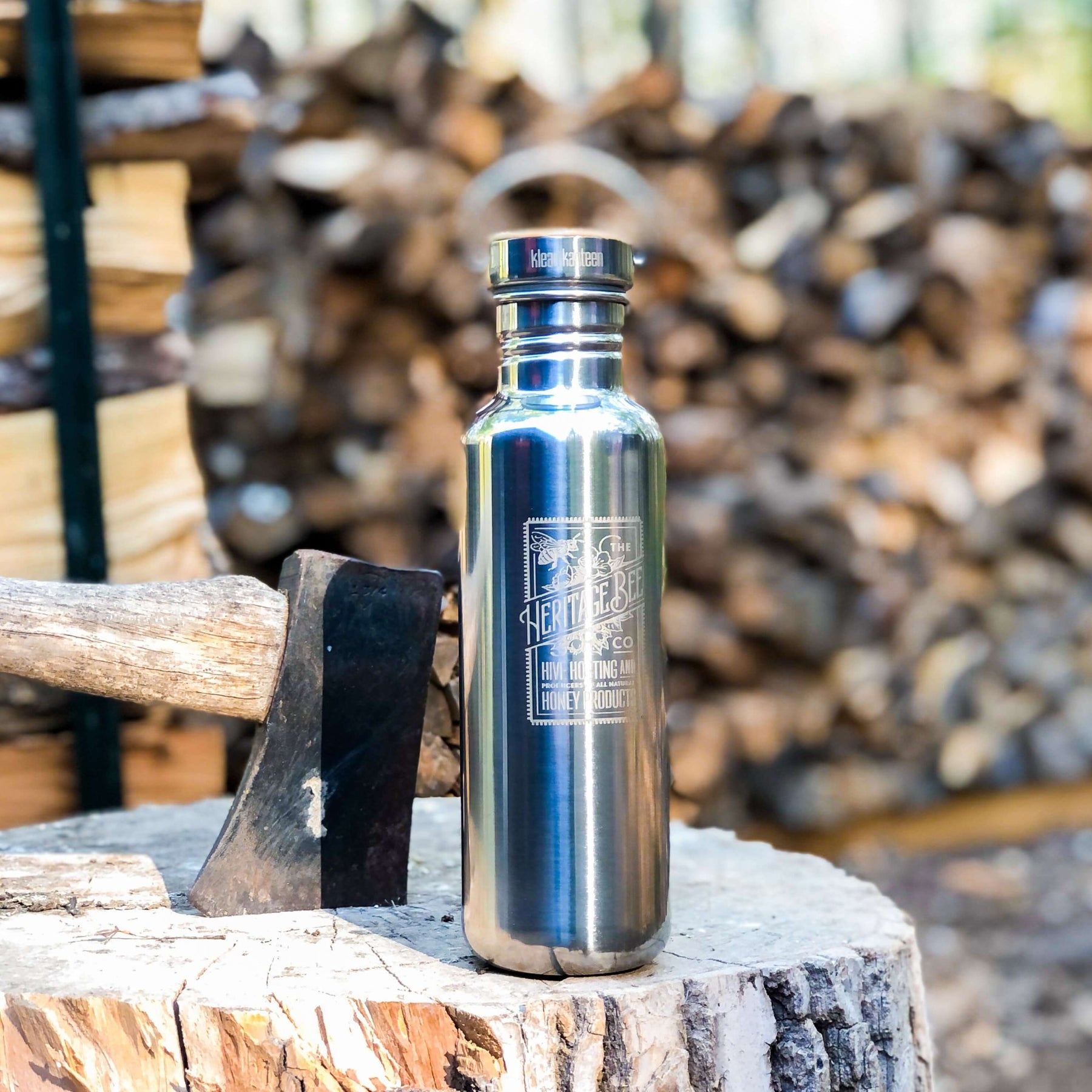 Stainless Steel Water Bottle by Klean Kanteen - Heritage Bee Co.