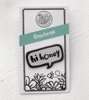 Lapel Pin - Hi Honey - Heritage Bee Co.