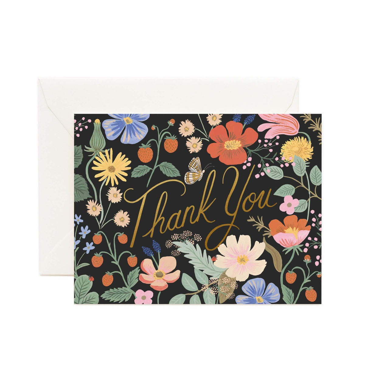 Thank You Strawberry Fields Card - Heritage Bee Co.